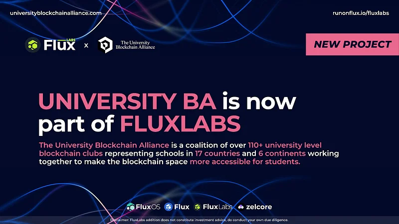 FluxLabs Partners with The University Blockchain Alliance
