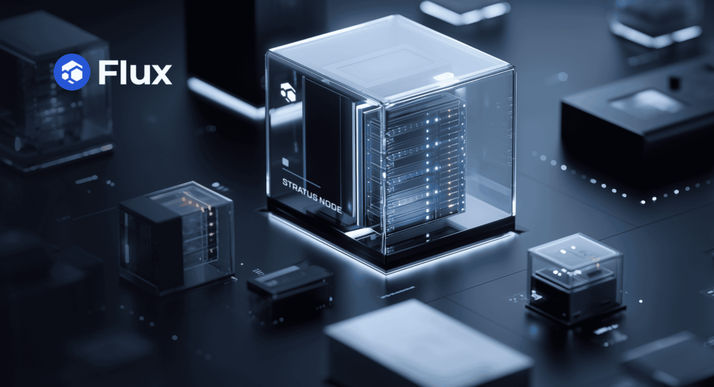 Flux digital server network visualization