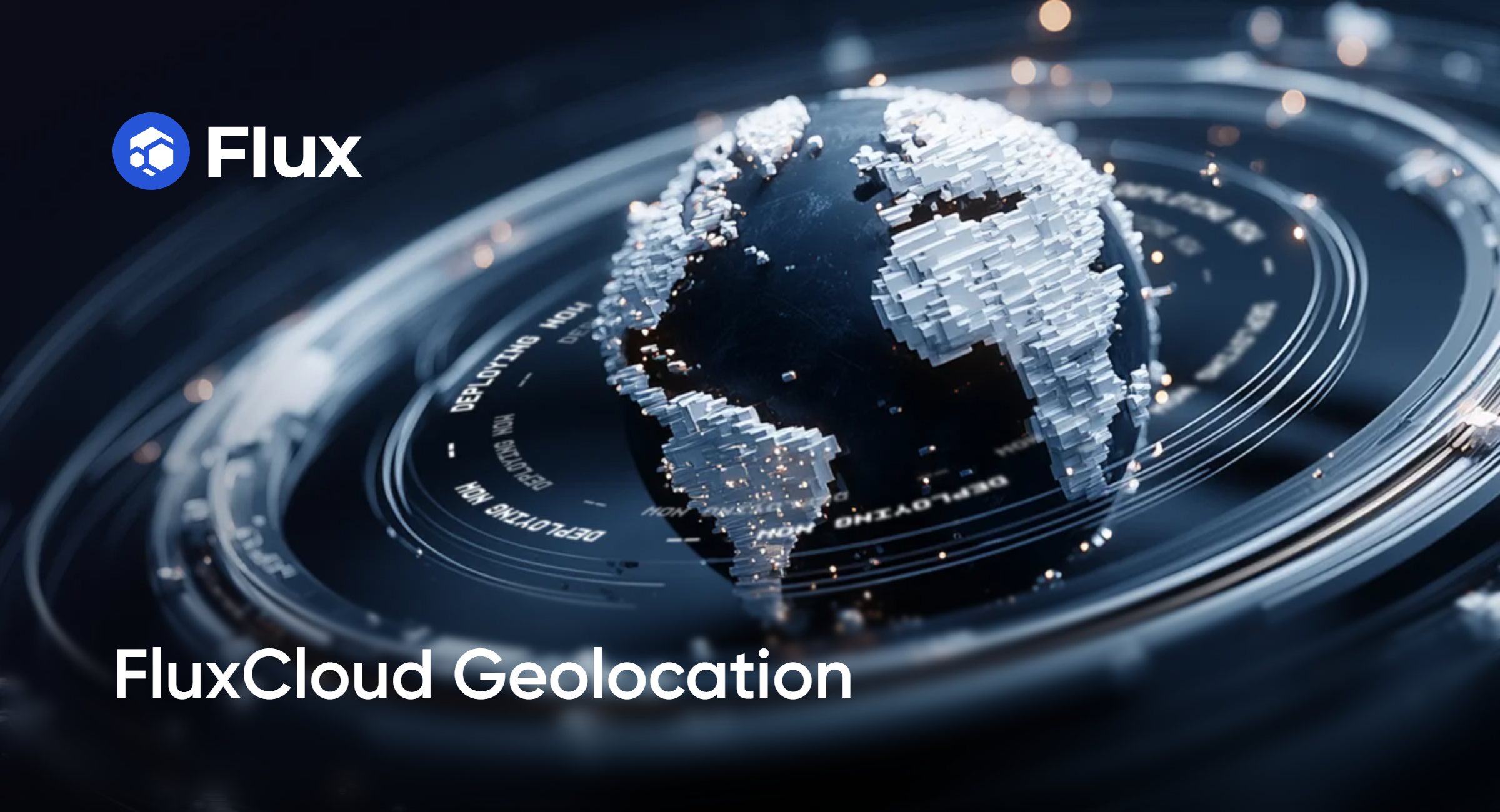 FluxCloud Geolocation digital globe visualization
